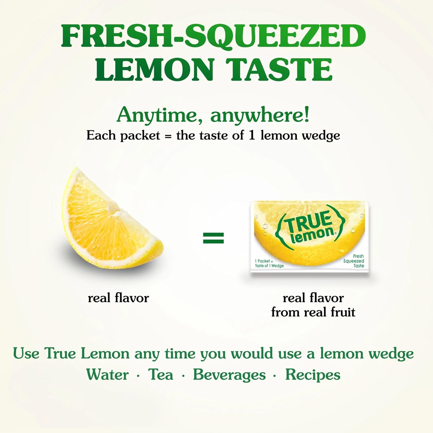 TRUE LEMON Water Enhancer, Bulk Dispenser, 100 Count (Pack of 1), 0 Calorie Drink Mix Packets For Water, Sugar Free Lemon Flavoring Powder Packets - Image 3
