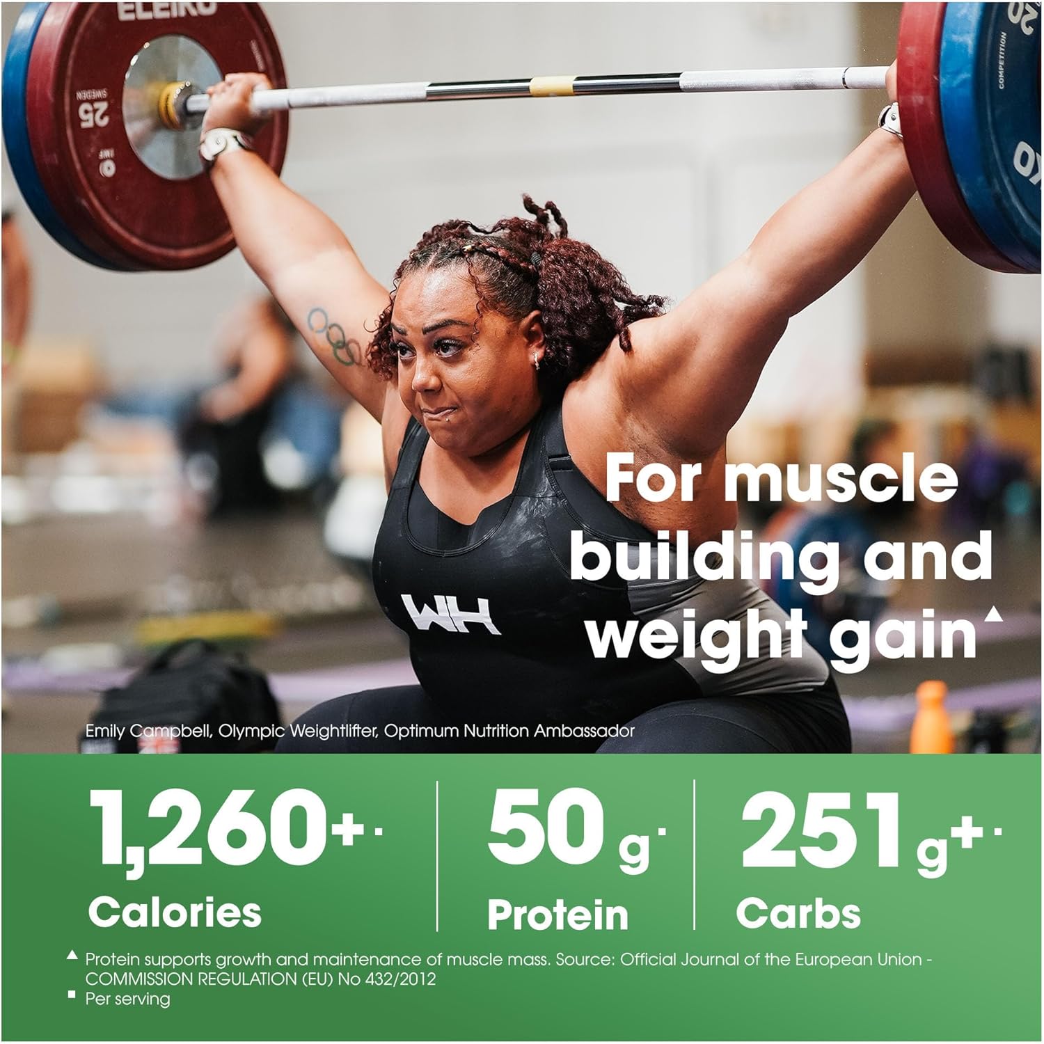 Optimum Nutrition Serious Mass Protein Powder High Calorie Mass Gainer with Vitamins, Creatine and Glutamine, Vanilla, 8 Servings, 2.73 kg, Packaging May Vary - Image 3